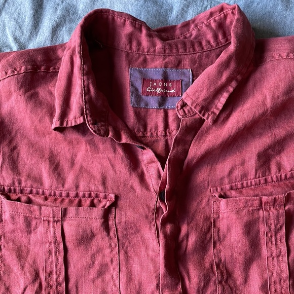 Jachs Girlfriend Linen Shirt Dress - Picture 4 of 6